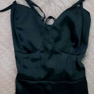 Lace Up Knee Length Dress